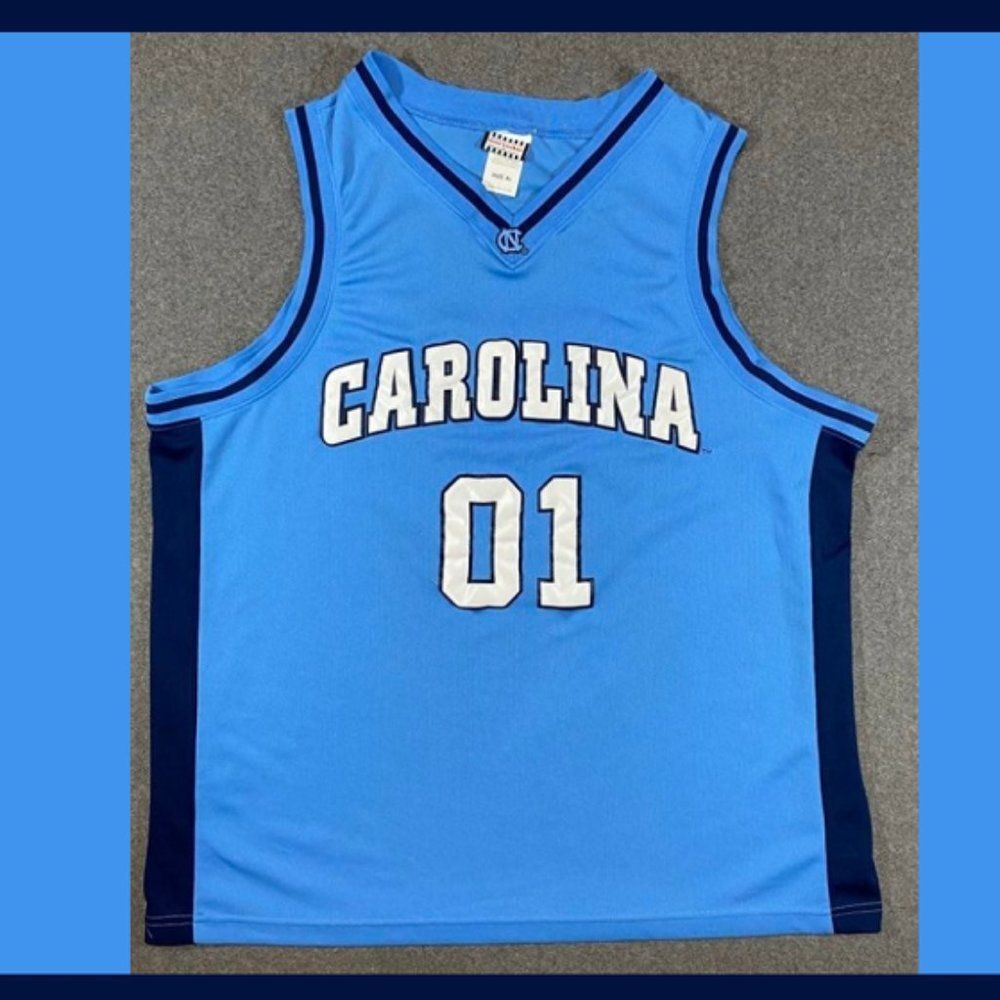 North Carolina Tarheels NCAA Jersey #01 Size XL -Stitched  Numbers & Lettering - Picture 2 of 6